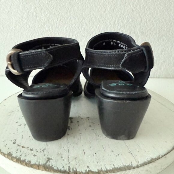 Lane Robin Mule Black Cowboy Boots Womens Western Short Ankle Snip Toe Size 8.5 - Picture 4 of 12